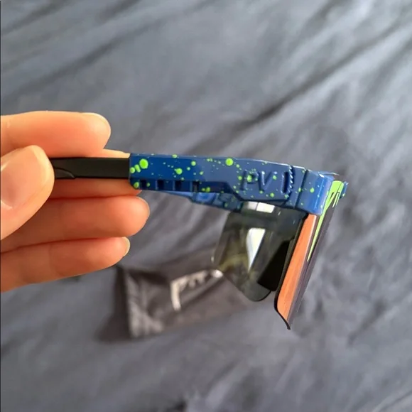 Pit Viper Blue and Green sunglasses